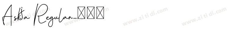 Askja Regular字体转换
